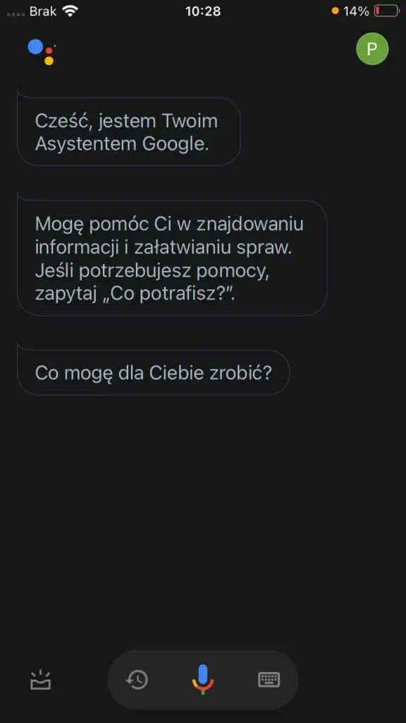 Asystent Google na iPhone